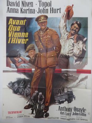 an old movie poster of a man in uniform holding a gun