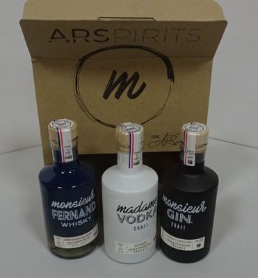 Coffret Arspirits Organic France 3 fois 20 cl : Whisky MRr F…