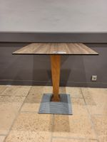14 tables de bistrot plateau carée contemporain, piètment ar… (photo 2)
