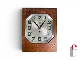 a clock that is on the wall in the room