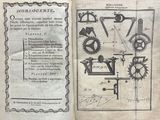 an old book with a drawing of a machine on it