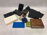 a lot of small boxes that are sitting on a table