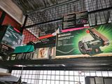 a shelf that has a bunch of tools on it