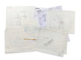 several drawings of various types of drawings on a white surface