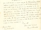 une vieille lettre manuscrite, écrite à l'encre noire