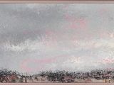 an image of a painting of a field with a sky in the background