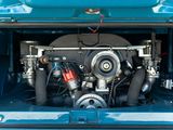 a close up of a car ' s engine in the trunk