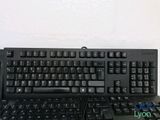 a keyboard and a mouse sitting on a table