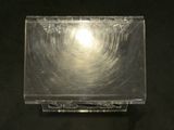a clear plastic box with a light inside of it