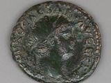 a close up of a coin with a horse on it