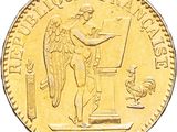 une image représentant une pièce d'or sur laquelle figure un ange