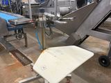 a chair that is sitting in the middle of a factory