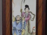 a picture of a picture of a woman and a man