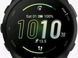 a close up of a smart watch on a white surface