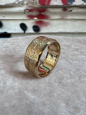 Bracelet A. VAUTHIER manchette laiton dore proto