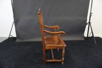 Fauteuil provençal en bois mouluré et sculpté à dossier ajou… (photo 3)