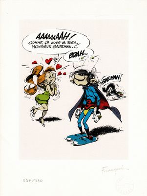 an image of a drawing of a man and a woman on a skateboard
