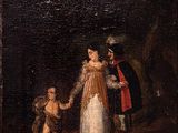 une image représentant un tableau où l'on voit un homme et une femme se tenant la main