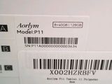 a label on the back of a white refrigerator