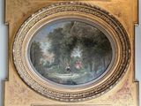 a picture of a painting on the wall of a room