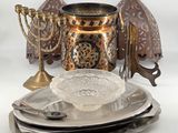 a lot of plates and silverware on the table