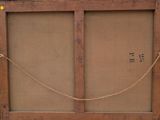 a picture of an old wooden frame with a rope