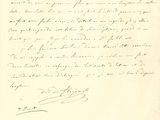 une vieille lettre manuscrite, écrite à l'encre noire