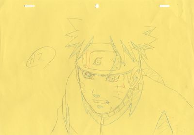 dessin représentant un homme à lunettes sur une feuille de papier jaune