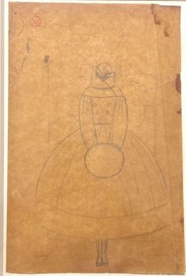 Georges Lepape (1887-1971) - Élégante au manchon. 1912. Cray…