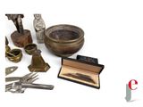 many different items that are sitting on a white surface