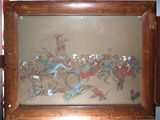 a picture of a painting on the wall of a room