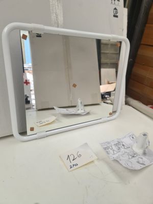 Lot de 2 miroirs orientables PELLET ASC, avec cadre en alumi…