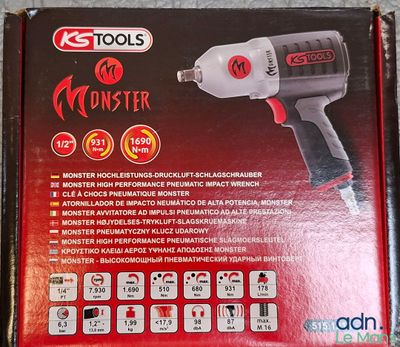 an image of a box with a red and black power drill in it
