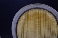Suite de quatre chaises en bois peint blanc mouluré à dossie… (photo 6)