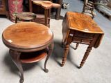 two tables that are sitting next to each other