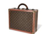 Valise Louis Vuitton en toile Monogram avec poignées en cuir