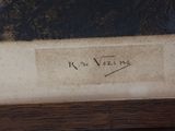 a picture of a picture of a painting with writing on it