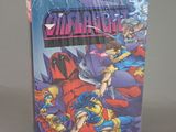 a close up of a comic book on a table