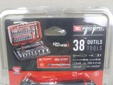 a package of tools in a plastic case on a table