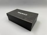 the box is black and has a white logo on it