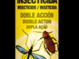 a bottle of insecticide on a black background