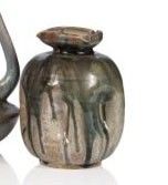 deux vases posés l'un à côté de l'autre sur une surface blanche