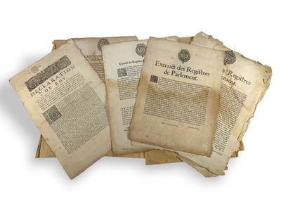 [Aix-en-Provence] - Ensemble de 5 extraits des registres de …