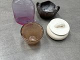 trois types de verres différents sur la table