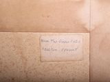 a piece of paper with writing on it sitting on a table