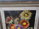 a picture of a painting of flowers in a vase