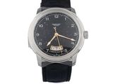une photo d'une montre-bracelet au cadran noir