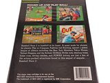 the back cover of a book with a picture of a baseball game on it