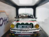 a model of a car in a display case