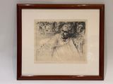 an image of a drawing of a woman sitting on a bench